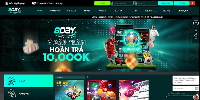 Hướng Dẫn Truy Cập Link Vào 8Day